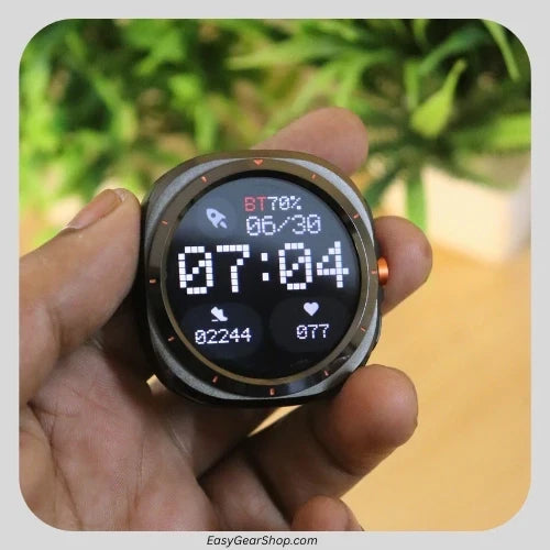 Samsung Smart Watch Ultra Black Edition by ELLORA TECH with sleek digital display and fitness tracking features.