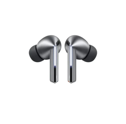 Ellora Tech Samsung Galaxy Buds 3 Pro wireless earbuds, sleek black Airpods-style design, resting on a white background.