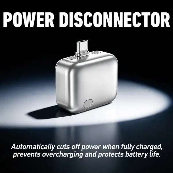ELLORA TECH Smart Power Auto Disconnect charger with 140W Type-C cut-off protector and auto ejector feature.