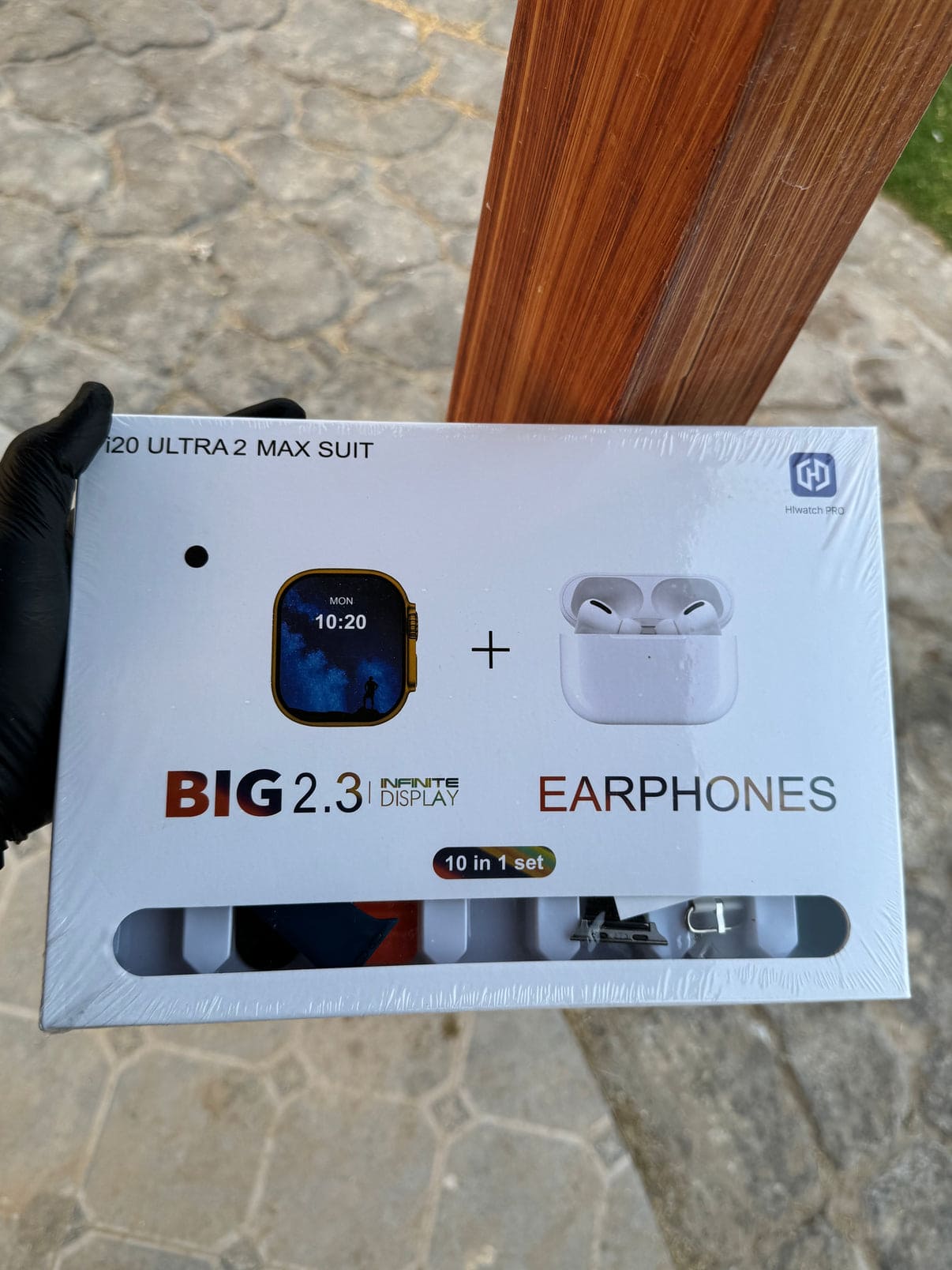 I20 Ultra Max Suit Smartwatch, 10 in 1 Set with AirPods 2, 2.3 - Inch Display - My Store