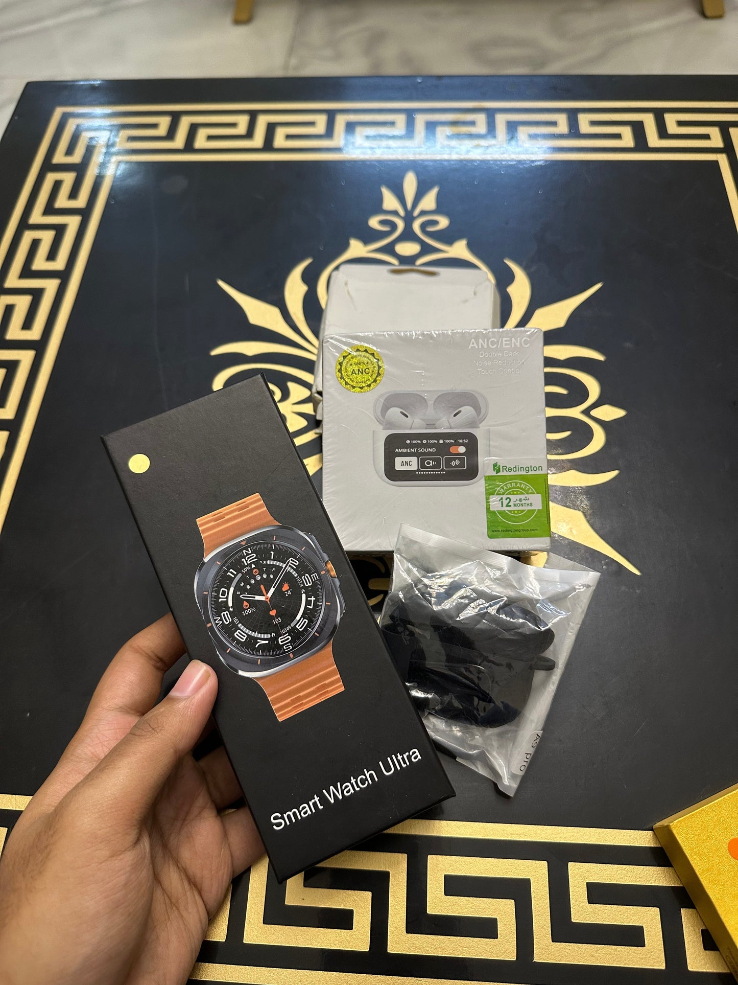 Samsung Smart Watch Ultra + A9 Pro LED Screen Airpods - My Store