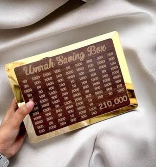 Umrah Saving Box [4 Stickers + 1 Pen] - My Store