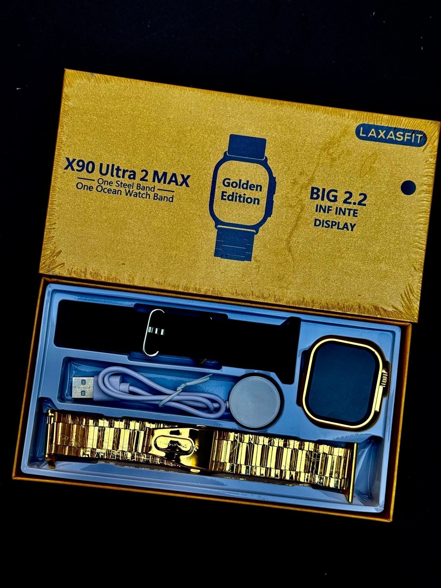 X 90 Ultra 2 MAX Golden Edition Smart Watch | 2.2" HD Display | - My Store